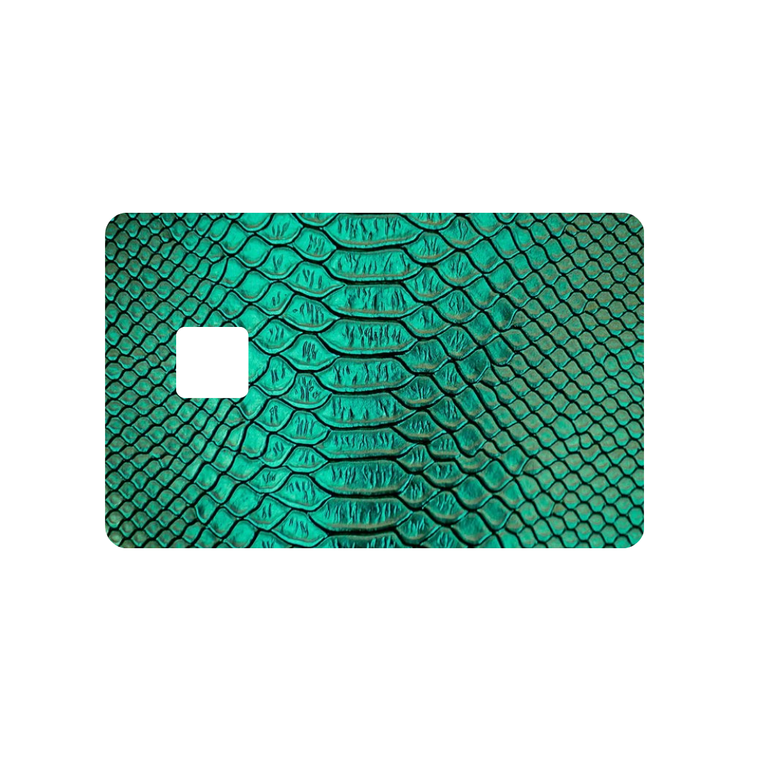Metallic Green Snakeskin