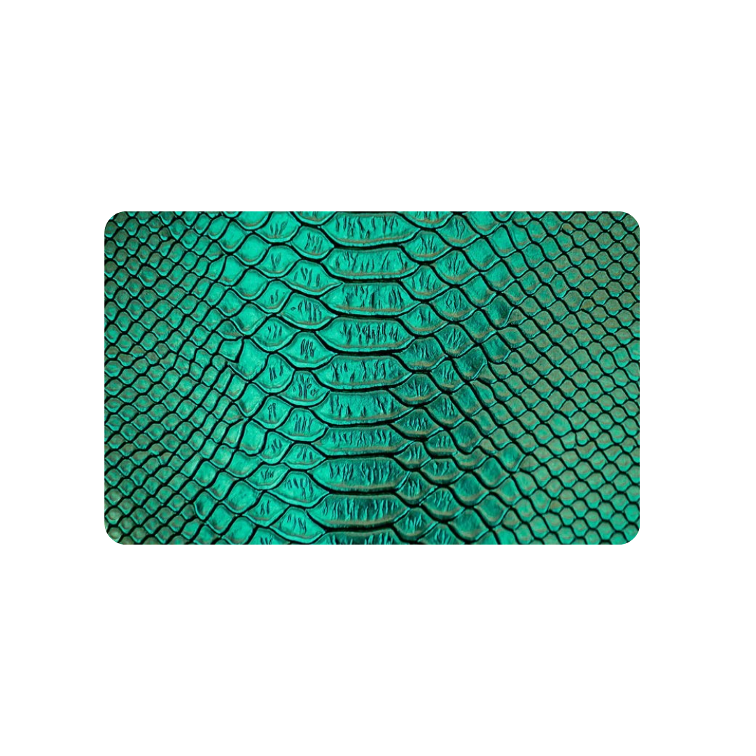 Metallic Green Snakeskin