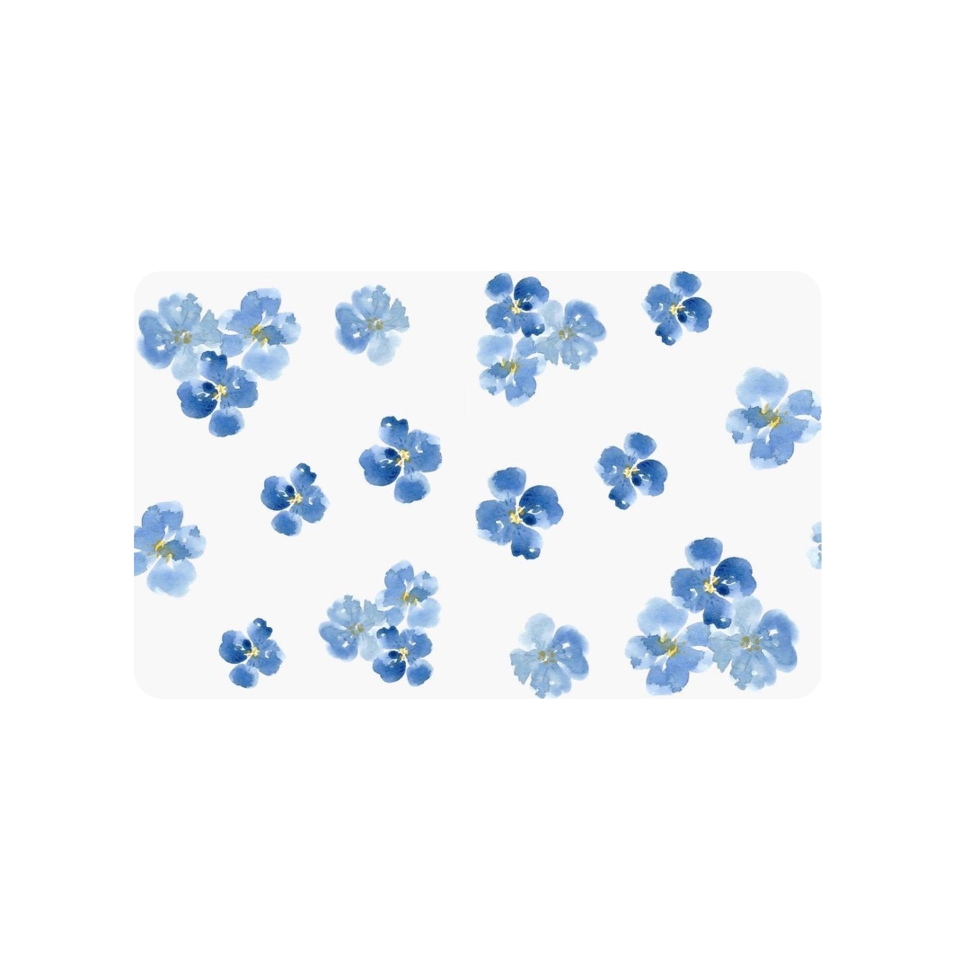 Blue & White Floral