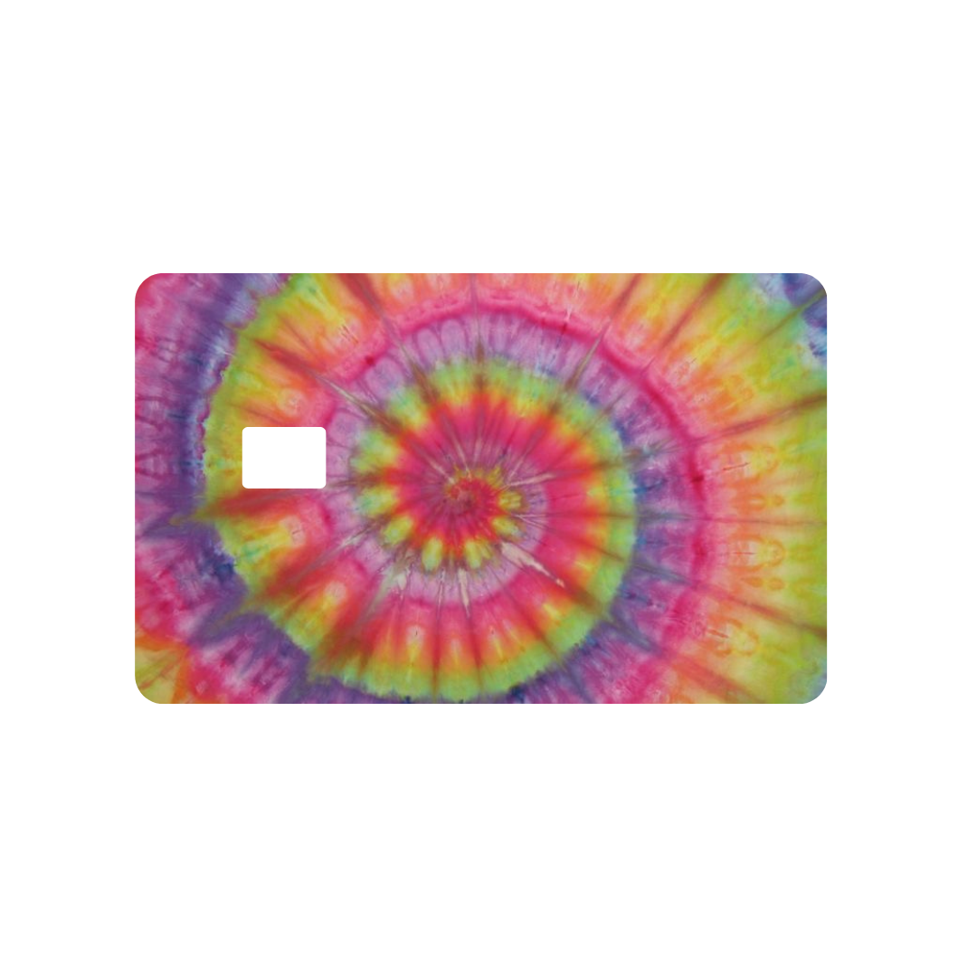 Tie-Dye Multi Colored Credit Card Skin Cover